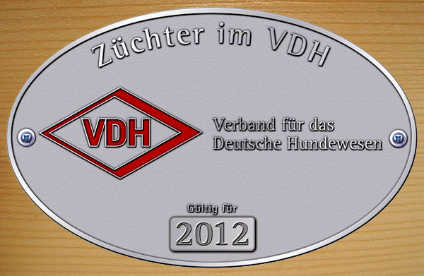VDH Züchterplakette 2012